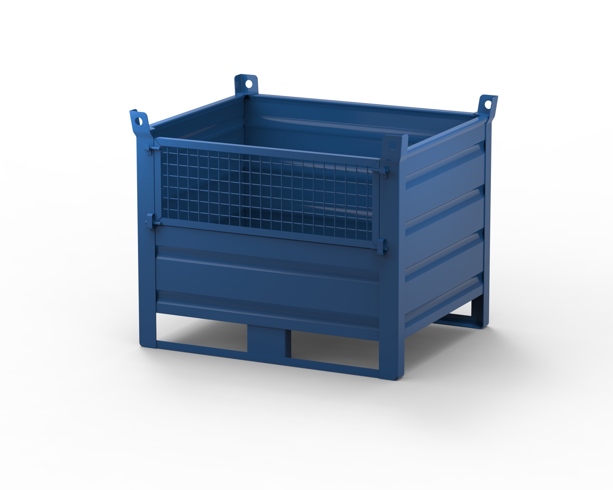 Heavy Duty Stillage with Mesh Half Drop Front 