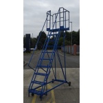 10 Step Mobile Ladder - Angle Shot 10 Step Mobile Ladder - Angle Shot