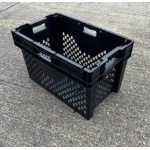 Second Hand Used Black Vented Tote Box