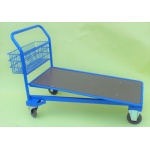 Cash and Carry Flat bed Platform Trolley wooden deck
