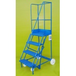 Mobile 4 Step Ladder with Platform Height of 1m
