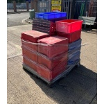 Used Pallet Of Assorted Trays and Boxes