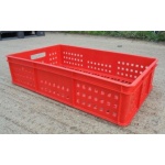 Second Hand Red Vented Stacking Boxes