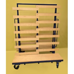 Glass Trolley 1500mm Long Front on 