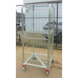 Rental 4 Sided Z Base Roll Cage With Shelf