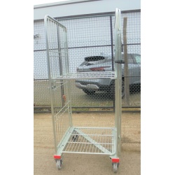 Used 4 Sided Z Base Roll Cage With Shelf