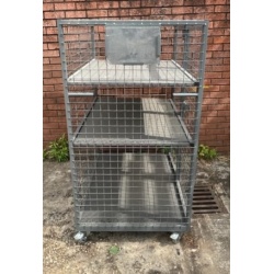 Second Hand Used 2 Shelf Full Security Roll Cage