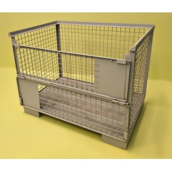 Gitter Box Mesh Stacking Stillage with half drop front