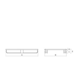 Heavy Duty Two Way Pallet 1500kg Drawing