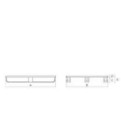 TITAN Two Way Pallet 2000kg Drawing