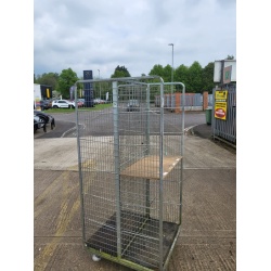 Second Hand Used 2 Sided Mesh Shelf Trolley