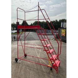 Used 7 Step Red Mobile Platform