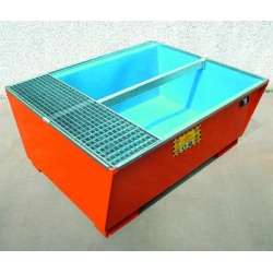 Steel Sump Pallet with Polyethylene Tank Liner for IBC