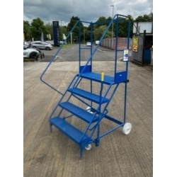 Used 4 Step Wide Mobile Ladder