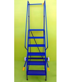 6 Step Budget Lorry Access Mobile Step End View