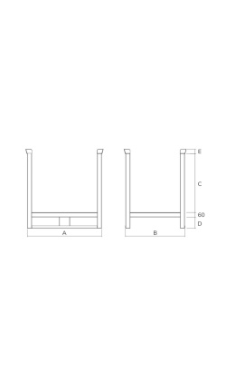 TITAN Post Pallet 1500kg Drawing