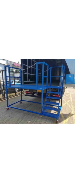 Lorry Trailer Access Mobile Loading Platform With Steps - S1