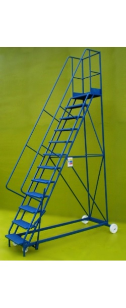 Mobile steps 12 step ladder with Platform height 3m