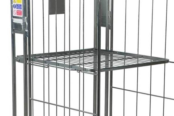 A frame roll cage integral shelf