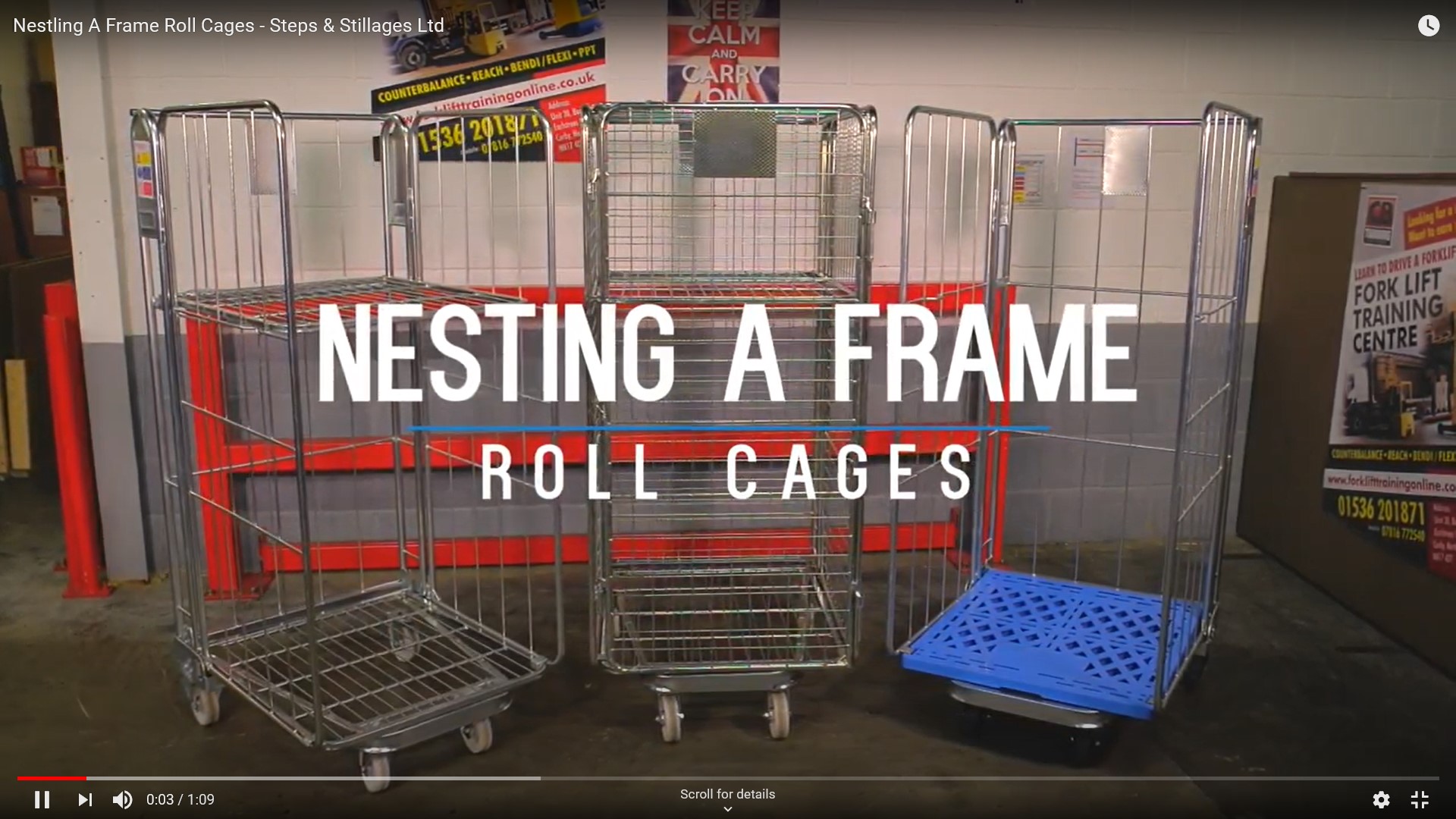 A frame nesting roll cage video