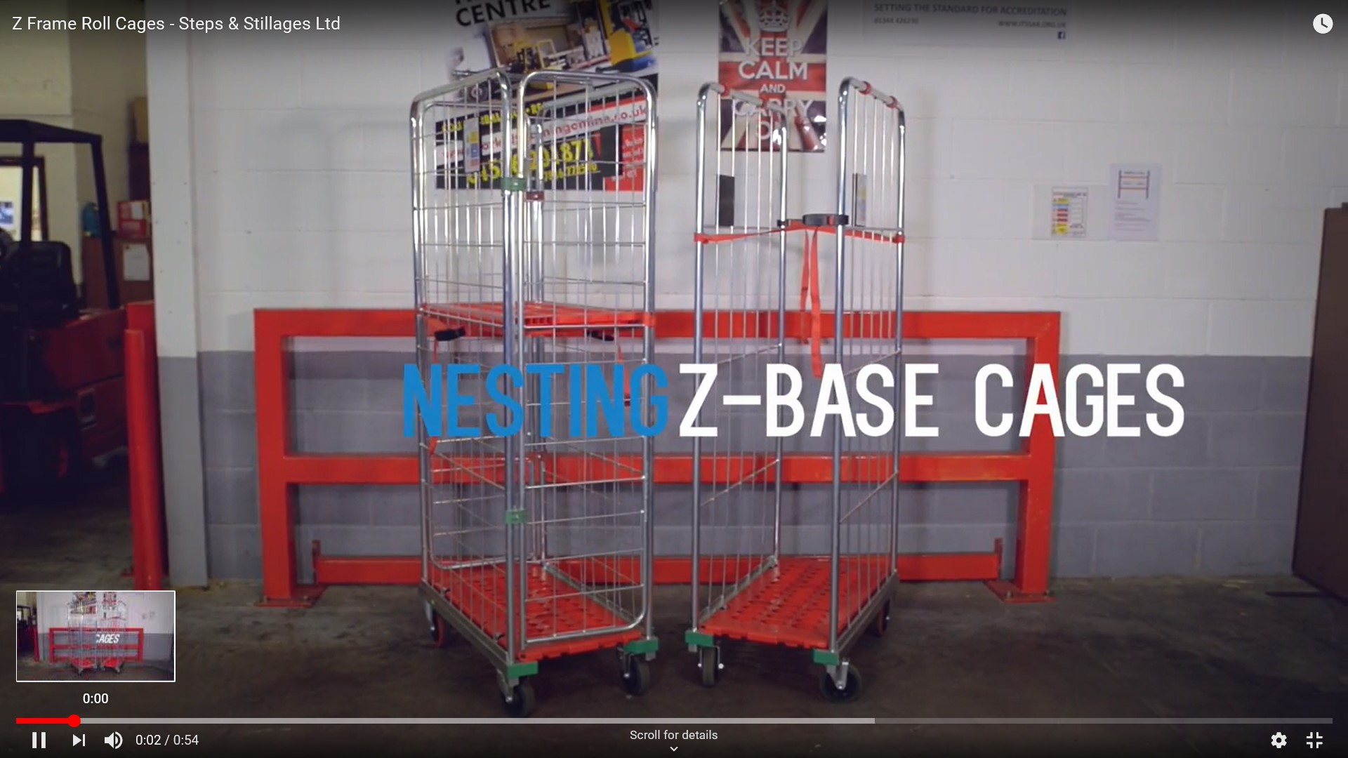 Z base nesting roll cage video