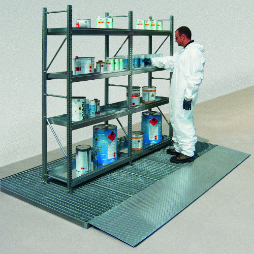 Extendable Shelving with Collection Tanks