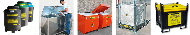 Picture of waste storage containers