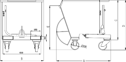 Tipping Skip Diagram